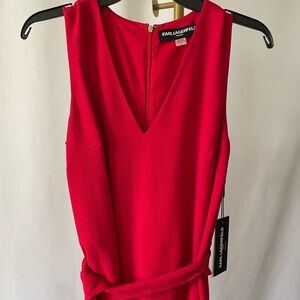 Karl Lagerfeld Bold Red Jumpsuit